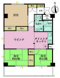 溝の口セントラルマンション 3LDKの間取図画像
