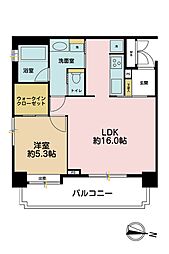 ファミール西麻布ベルファース 1LDKの間取図画像
