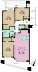 間取り：3LDK、専有面積75m2、バルコニー面積11.04m2