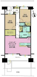 サンスターレ藤崎 2LDKの間取図画像