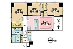 プリムローズ錦糸町 3LDKの間取図画像