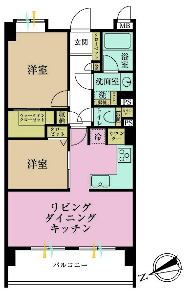 間取りを拡大表示