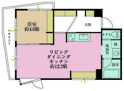 ノアーズマンション目白台 1LDKの間取図画像