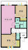 間取り：2LDK、専有面積55.8m2