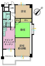 トキワパレス 3LDKの間取図画像