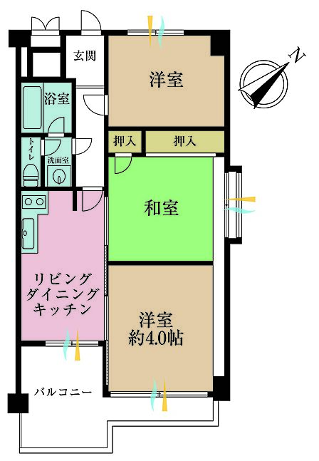 3LDK 間取り