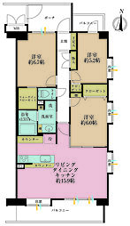 ルイシャトレ鶴見イーストコート 3LDKの間取図画像
