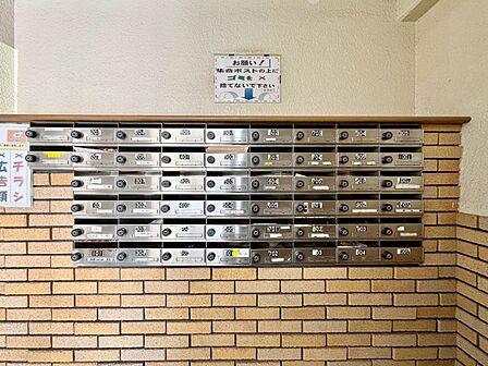 郵便受けも、きちんと管理されています。