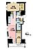 間取り：2LDK、専有面積53.47m2、バルコニー面積5.7m2