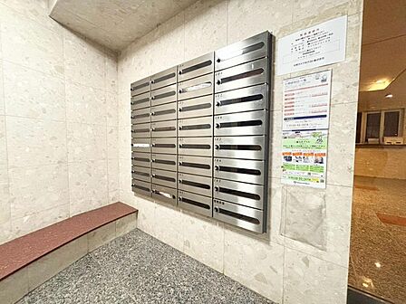 郵便受けも、きちんと管理されています。