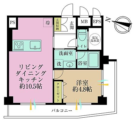 1LDK 間取り
