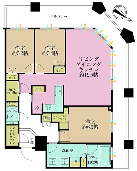 3SLDK 間取り