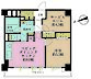 間取り：1LDK+S、専有面積44.64?、バルコニー面積7.2?