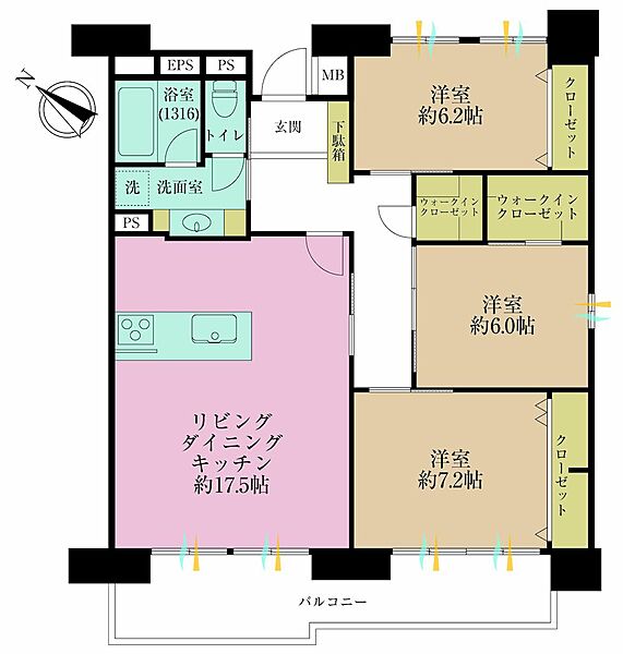 間取りを拡大表示
