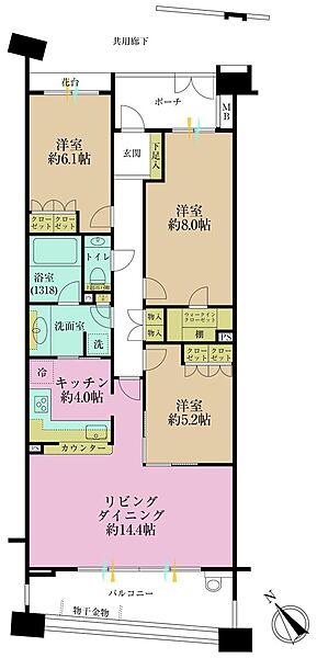 間取りを拡大表示