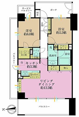 間取り スカイクレストビュー東京 8階/-