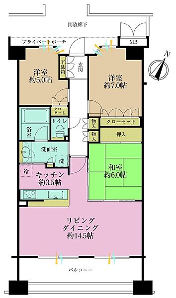 間取りを拡大表示