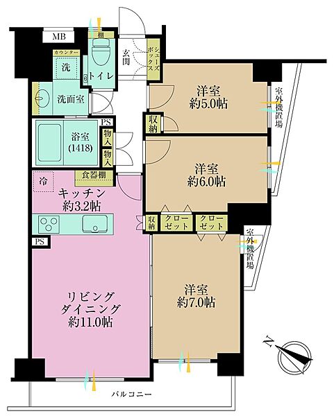 間取りを拡大表示