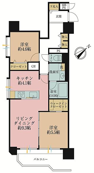 間取りを拡大表示