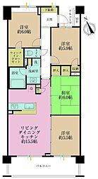 リーデンススクエア横浜鶴見 4LDKの間取図画像