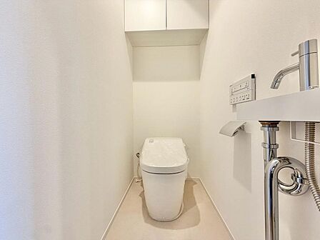 清潔感の高いお手洗い。