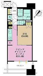 晴海テラス 1LDKの間取図画像