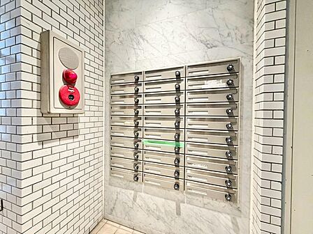 郵便受けも、きちんと管理されています。