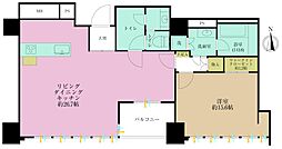 ローレルタワールネ浜松町 1LDKの間取図画像