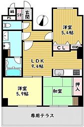 間取図画像 3DK