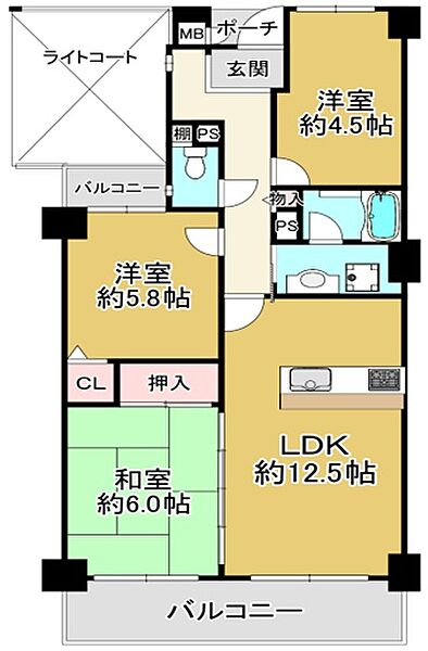 間取りを拡大表示