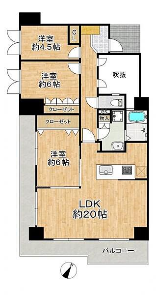 間取りを拡大表示