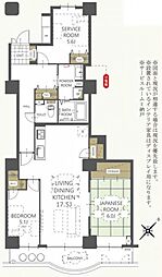 須磨パークヒルズC棟CYGNUS 3LDKの間取図画像