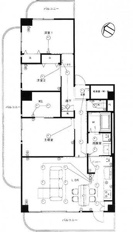 3LDK 間取り