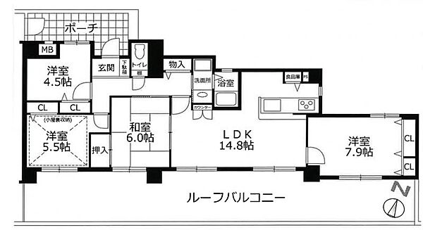 間取りを拡大表示