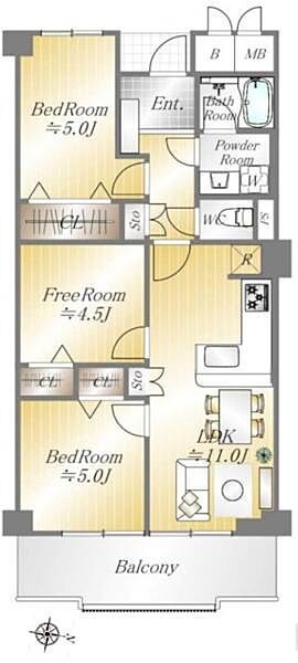 間取りを拡大表示