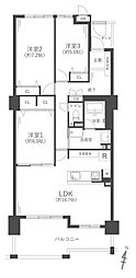 コート六甲鶴甲 3LDKの間取図画像