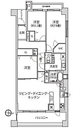 ライオンズマンション川口クオリティフォート 3LDKの間取図画像
