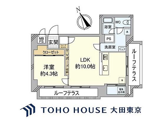 1LDK、専有...
