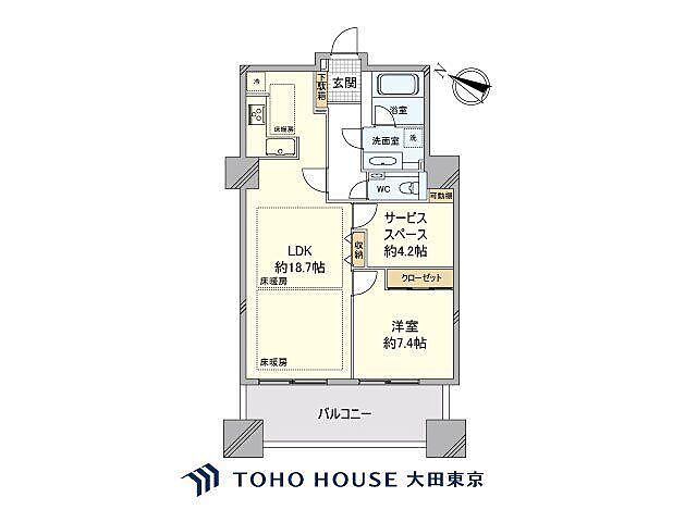 間取り 六本木ヒルズレジデンスB棟 21階/2108