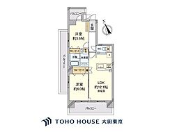 クレストフォルム田町ベイフロントスクエア 2LDKの間取図画像