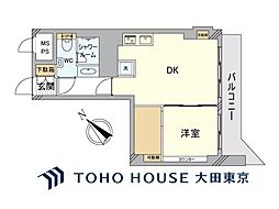 代々木スカイハイツ 1DKの間取図画像