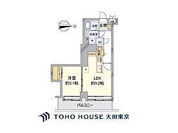 NK渋谷コータース 1LDKの間取図画像