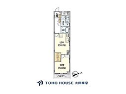 キャッスルマンション西新宿 1DKの間取図画像