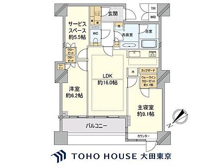 2LDK 間取り