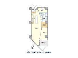 リシェ広尾 1SLDKの間取図画像