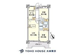 ナイスアーバン川崎駅前通り 2SLDKの間取図画像