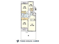 テラス浜田山ガーデニア 3LDKの間取図画像