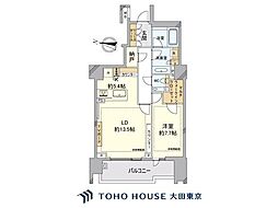 ザ・パークハウス渋谷南平台 1LDKの間取図画像