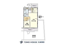 サン・シティ日吉 1LDKの間取図画像