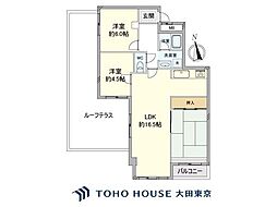 蒲田ビューハイツ 3LDKの間取図画像